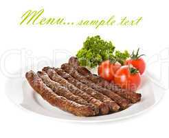 sausage, sample text