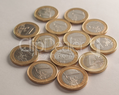 many one euro coins many one euro coins