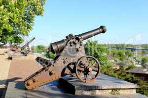 old cannons in park of chernigov