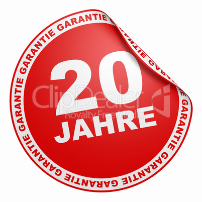 3d aufkleber - 20 jahre garantie