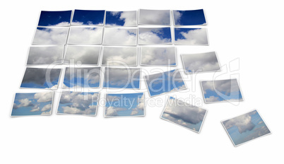 Wolkenbild Collage