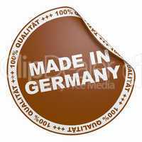 3d aufkleber braun - 100% qualität made in germany