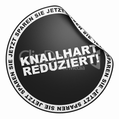 3d aufkleber schwarz - knallhart reduziert!