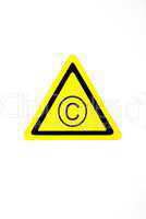 Symbol, Dreieck mit Copyright Zeichen
