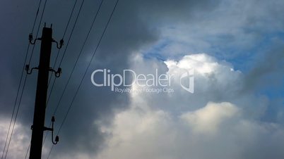 Clouds and Power Lines