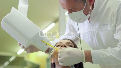 13of19 Dentist visiting patient in dental studio, oral hygiene, health