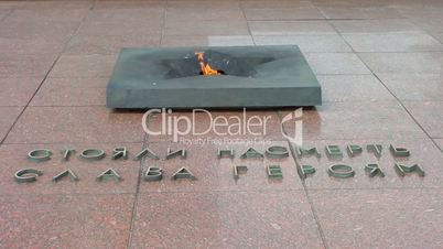 The Eternal Flame at the Brest Fortress