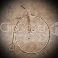 penny farthing bicycle - 3d render