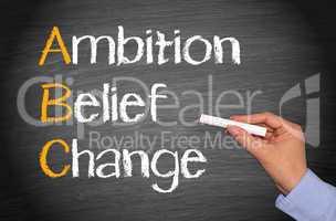 ambition - belief - change