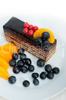 chocolate and fruit cake