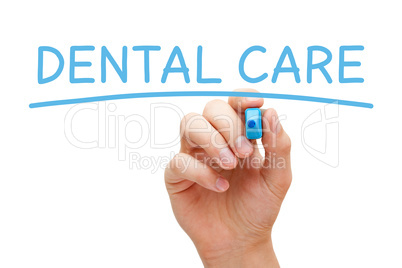 dental care blue marker