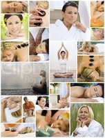 women spa & massage relaxing healthy lifestyle