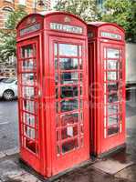 london telephone box hdr