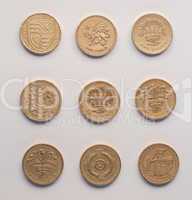 one pound coins