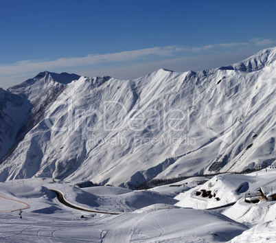 views of ski resort gudauri