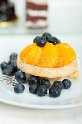 blueberry cream cupcake