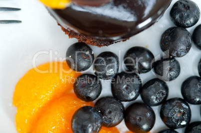 chocolate and fruit cake