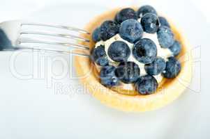 blueberry cream cupcake