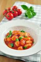 Gnocchi im Tomaten Basilikum Sauce