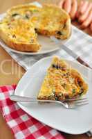 Karotten Spinat Quiche