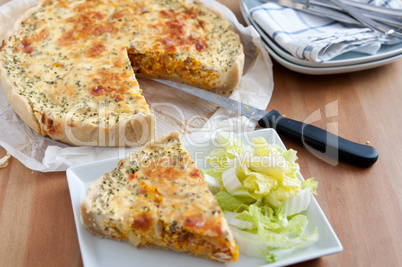 Kürbis Quiche