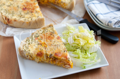 Kürbis Quiche