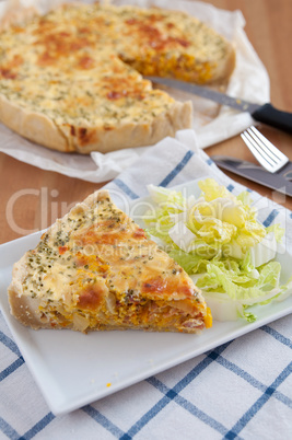 Kürbis Quiche