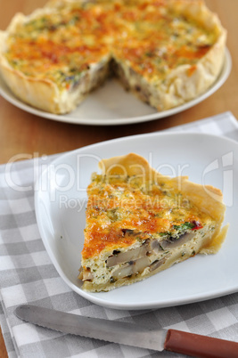 Quiche mit Pilzen