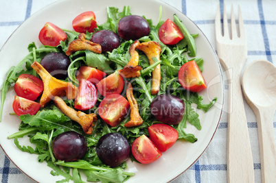 Salat mit Pfifferlingen