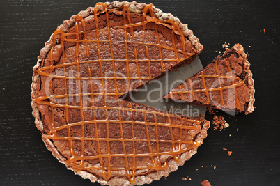 Schokoladen Karamell Tarte