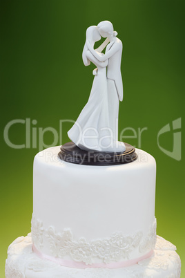 wedding decoration on the cake