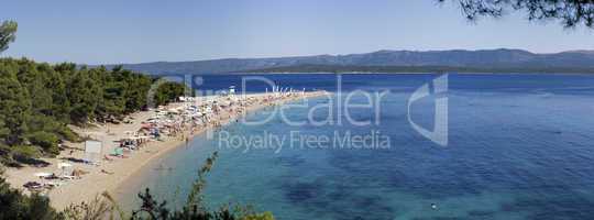 zlatni rat, golden cape, bracÿ dalmatian island in croatia