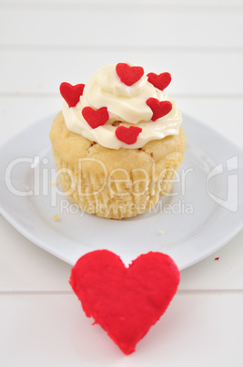 Herz Cupcake