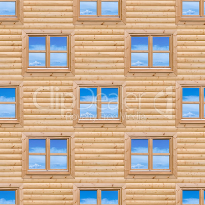 seamless wooden cottage wall