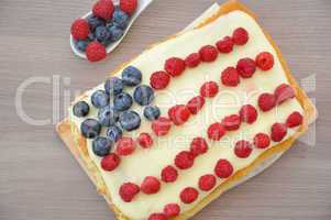 Beerenkuchen für 4th of July