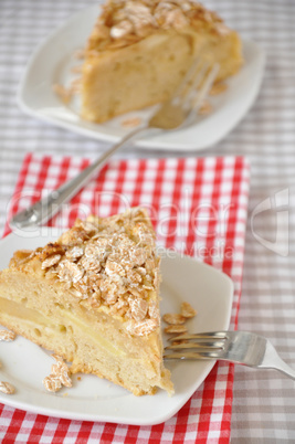 Apfelkuchen mit Haferflocken