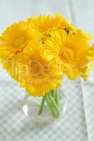 Gelber Gerbera Blumenstrauß