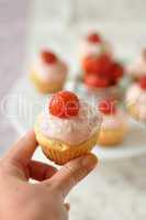 Erdbeer Cupcakes