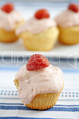 Erdbeer Cupcakes Erdbeer Cupcakes