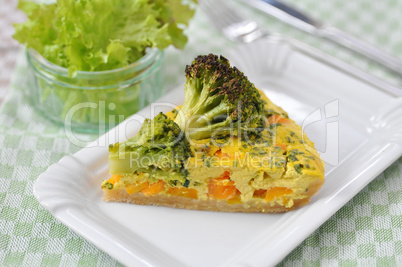 Curry Brokkoli Quiche