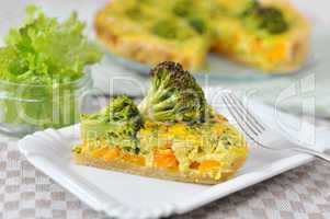 Curry Brokkoli Quiche