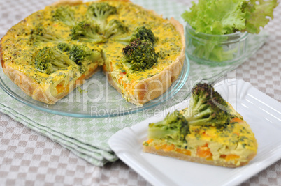 Curry Brokkoli Quiche