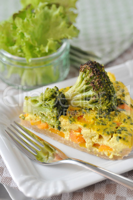 Curry Brokkoli Quiche