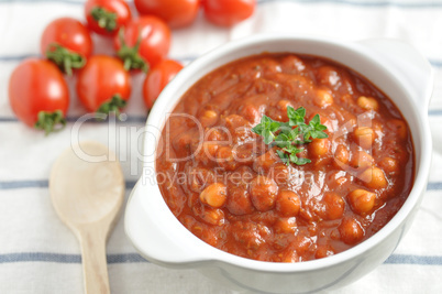 Tomaten Eintopf mit Bohnen