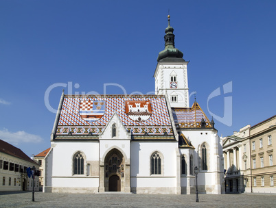 church of st mark zagreb croatia