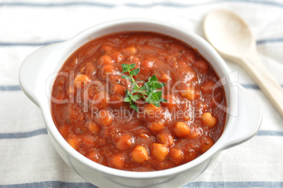 Tomaten Eintopf mit Bohnen