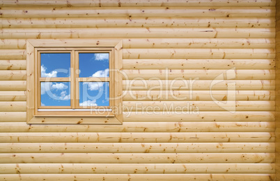 wooden cottage wall