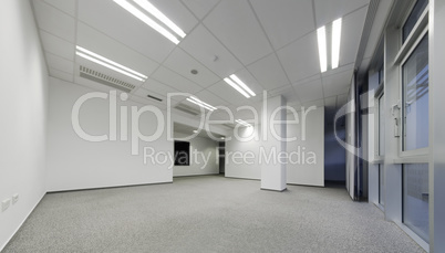 empty white office