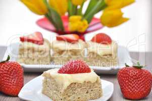 Erdbeer Vanille Kuchen