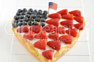 Beerenkuchen für 4th of July